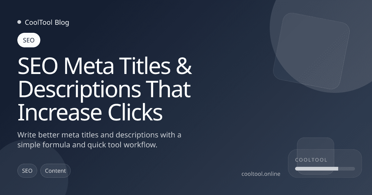 SEO Meta Titles & Descriptions That Increase Clicks